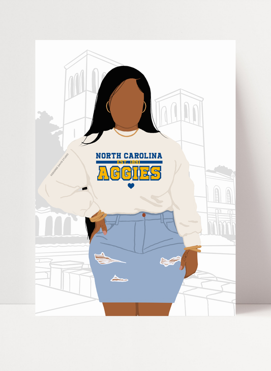 NORTH CAROLINA A&T UNIVERSITY - FEMALE PRINT