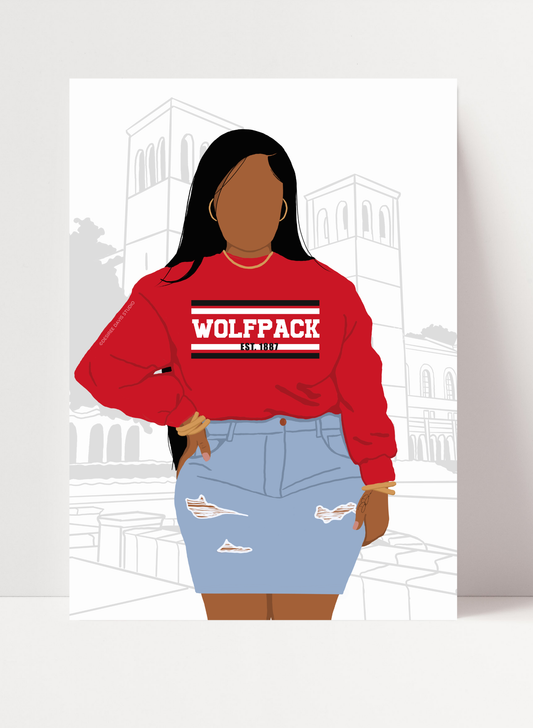 NORTH CAROLINA STATE UNIVERSITY - FEMALE PRINT