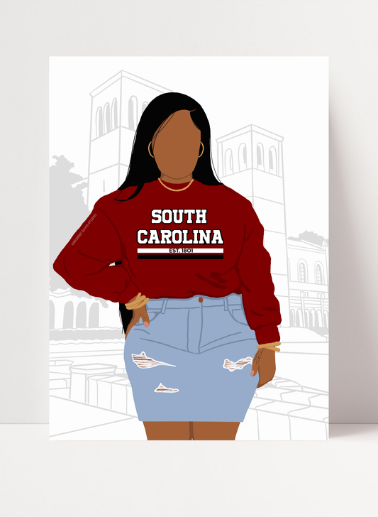 UNIVERSITY OF SOUTH CAROLINA - FEMALE PRINT