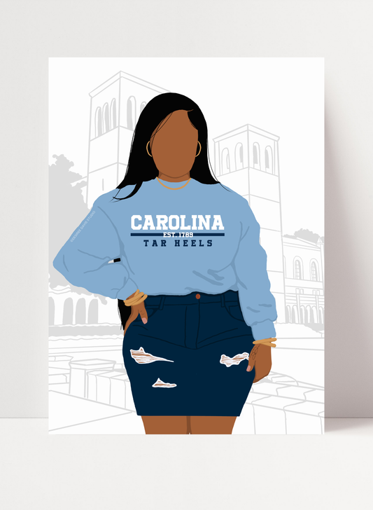 UNIVERSITY OF NORTH CAROLINA AT CHAPEL HILL - FEMALE PRINT